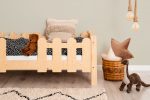 Lit enfant en bois Isidore avec barrière- Accès central