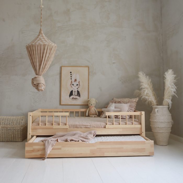 Lit enfant en bois Éden avec tiroir - Accès central